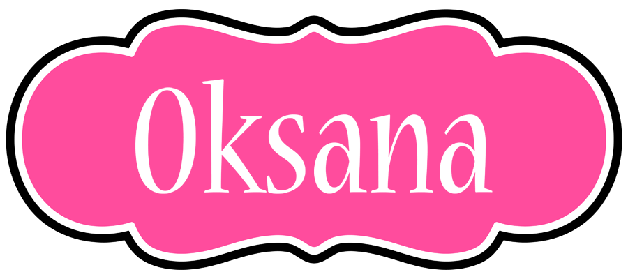Oksana invitation logo