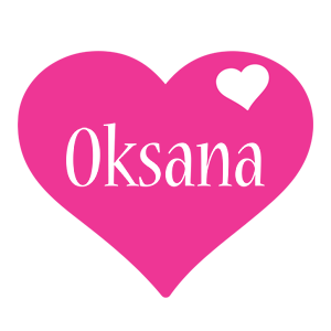 Oksana love-heart logo