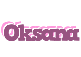 Oksana relaxing logo