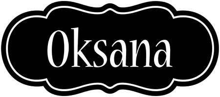 Oksana welcome logo