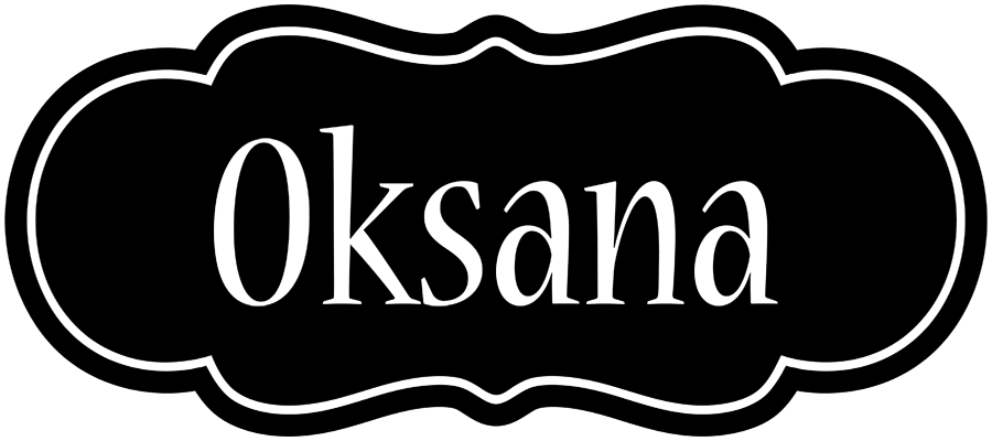 Oksana welcome logo