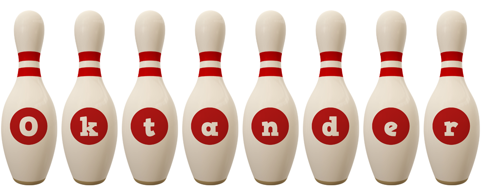 Oktander bowling-pin logo