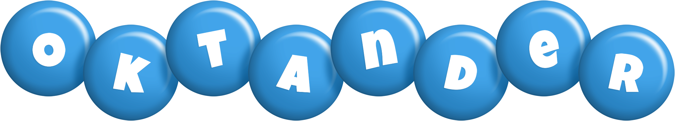 Oktander candy-blue logo