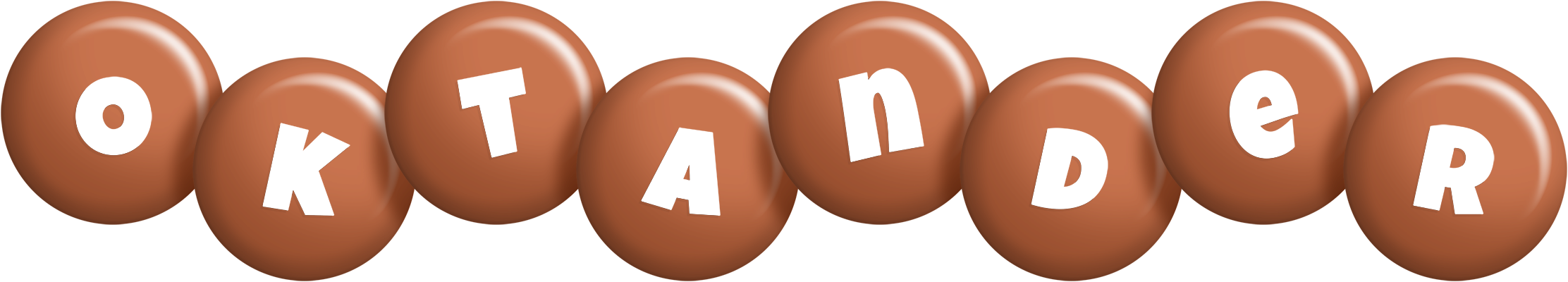 Oktander candy-brown logo