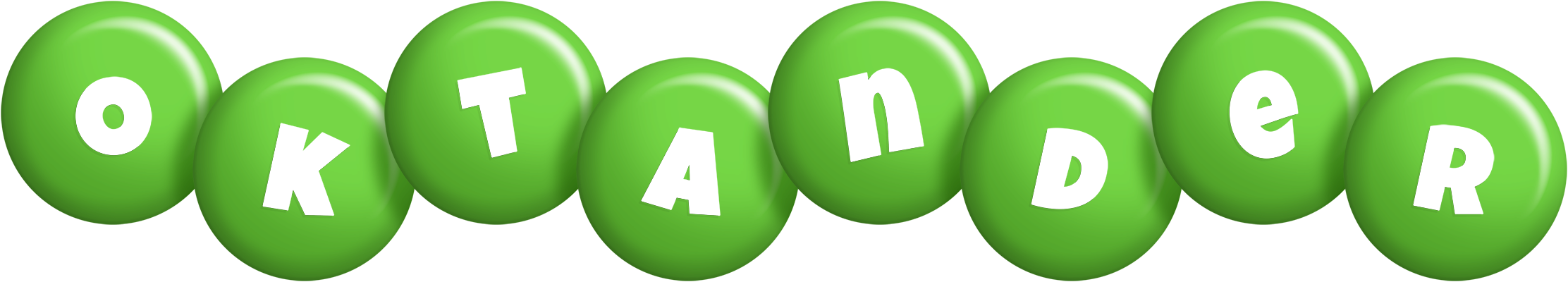 Oktander candy-green logo