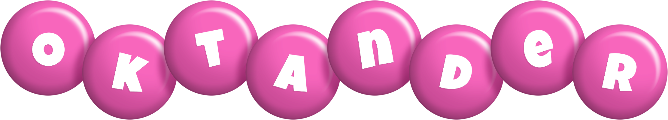 Oktander candy-pink logo