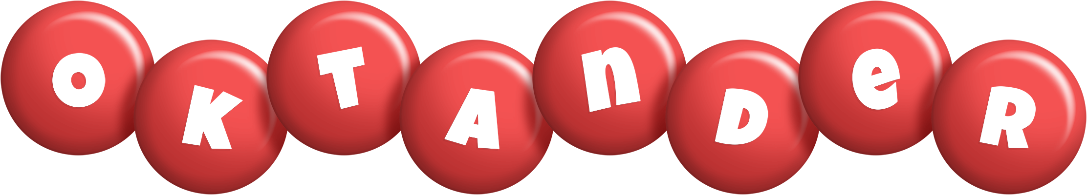 Oktander candy-red logo