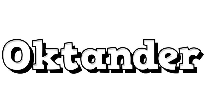 Oktander snowing logo