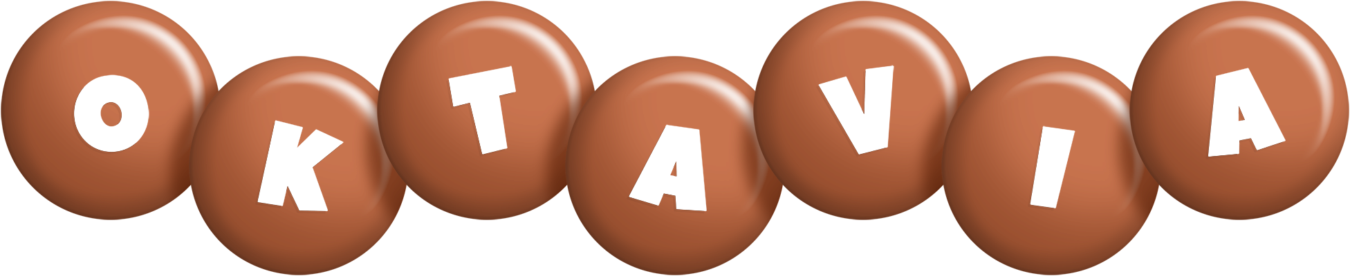 Oktavia candy-brown logo