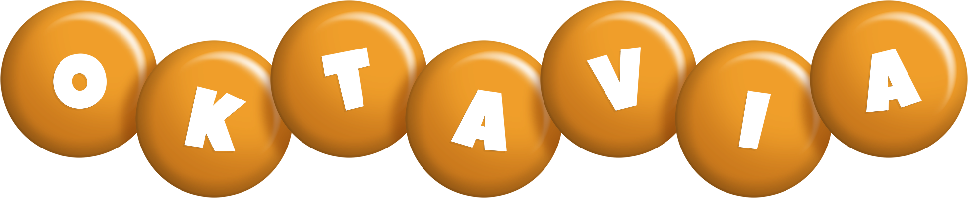 Oktavia candy-orange logo