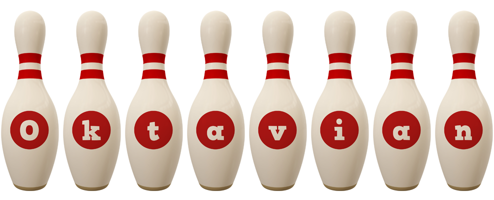 Oktavian bowling-pin logo
