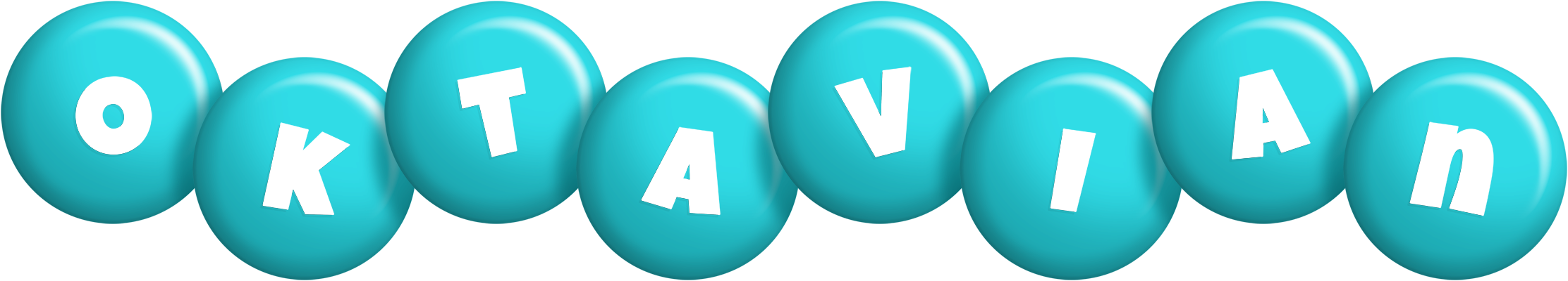 Oktavian candy-azur logo