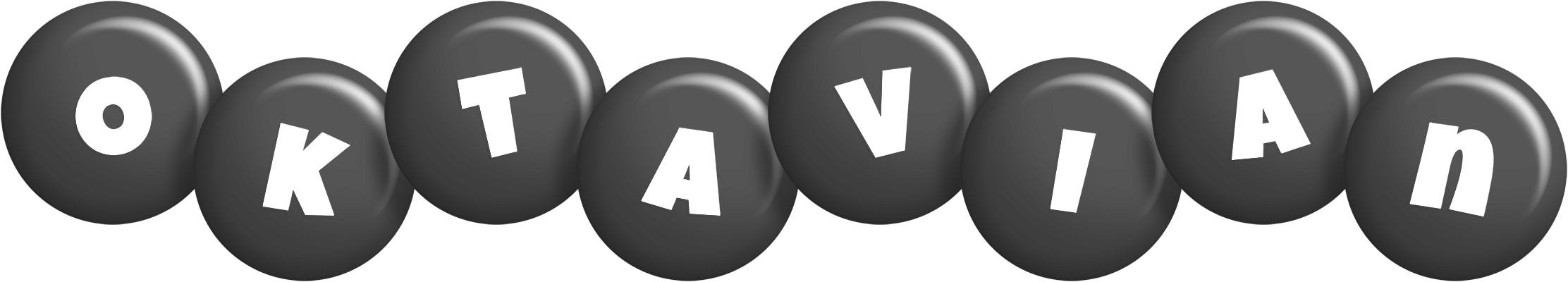 Oktavian candy-black logo
