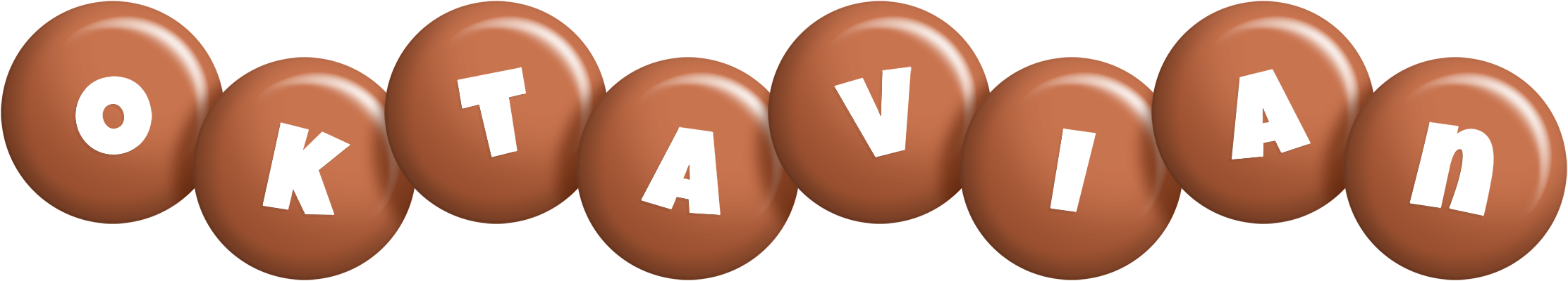 Oktavian candy-brown logo