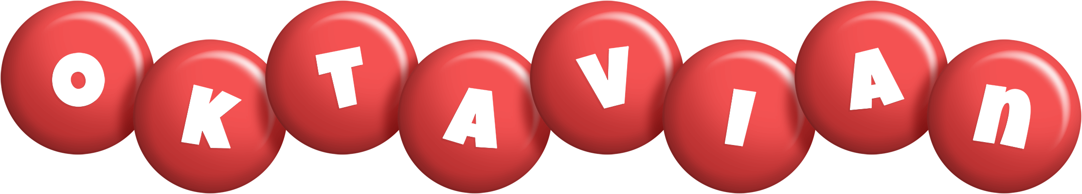 Oktavian candy-red logo