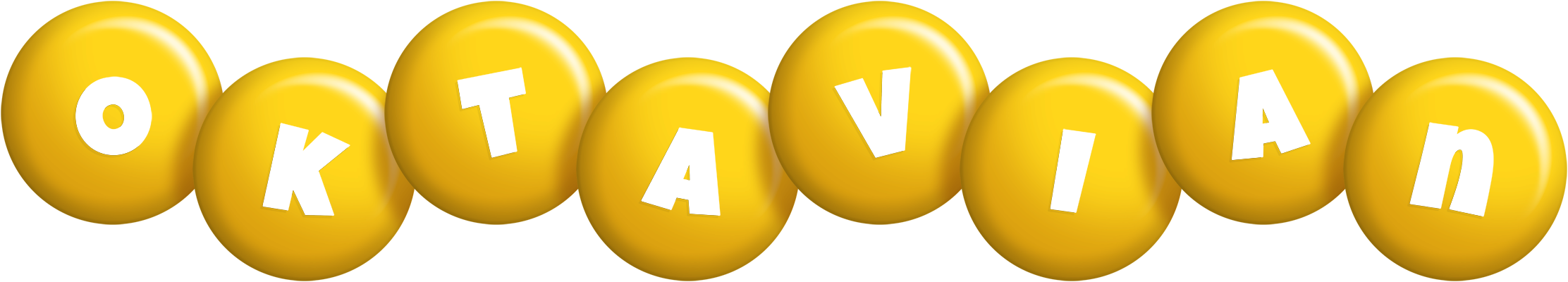 Oktavian candy-yellow logo