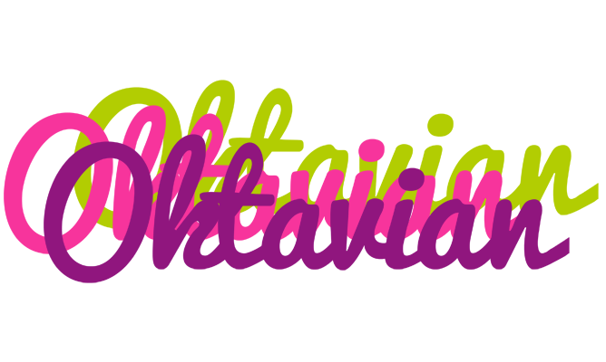 Oktavian flowers logo