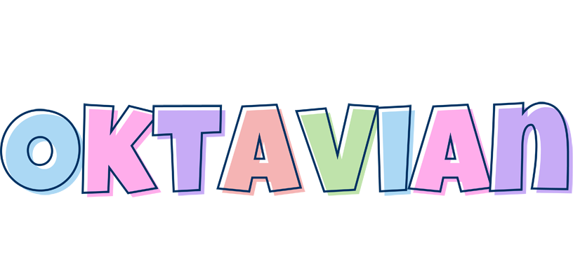Oktavian pastel logo