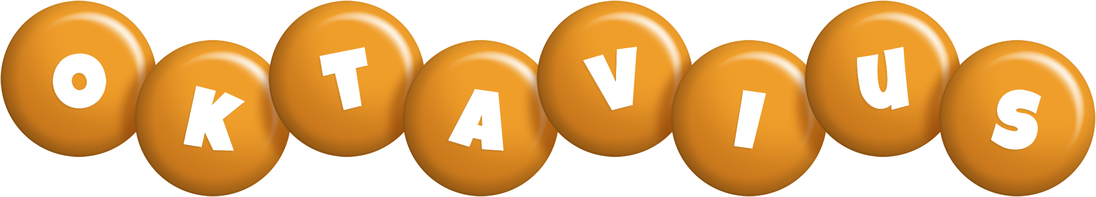 Oktavius candy-orange logo