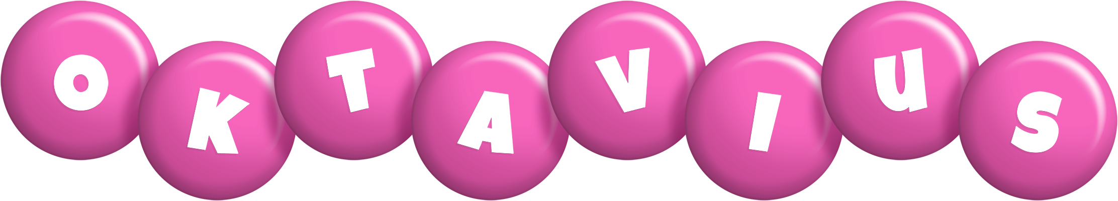 Oktavius candy-pink logo