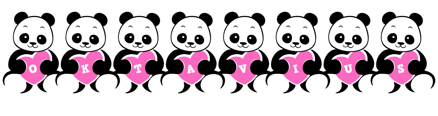 Oktavius love-panda logo