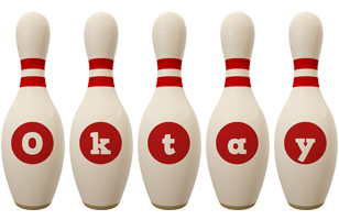 Oktay bowling-pin logo