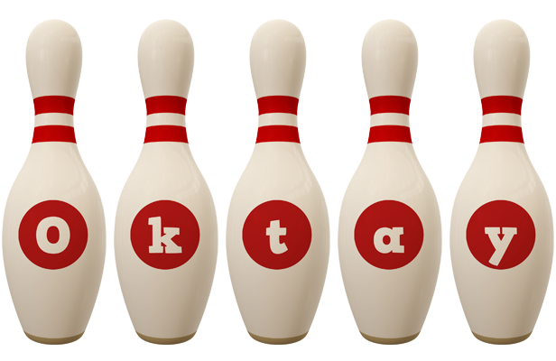 Oktay bowling-pin logo