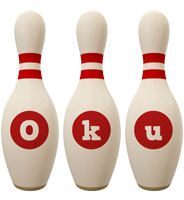 Oku bowling-pin logo