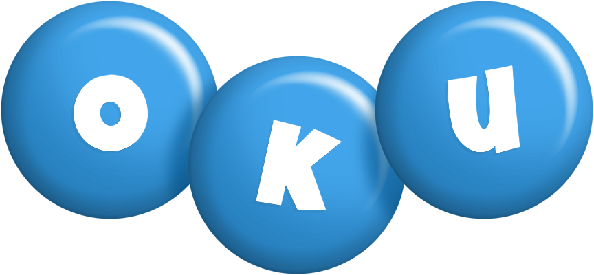 Oku candy-blue logo