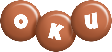 Oku candy-brown logo