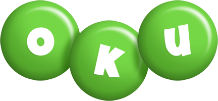 Oku candy-green logo