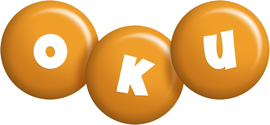 Oku candy-orange logo
