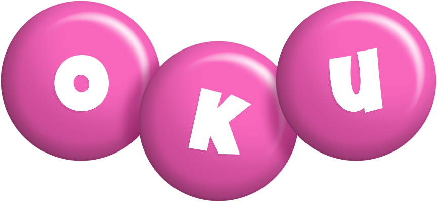 Oku candy-pink logo