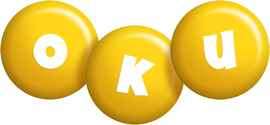 Oku candy-yellow logo