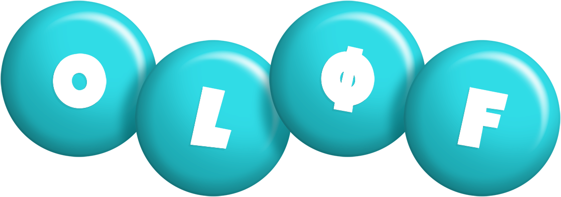Oløf candy-azur logo
