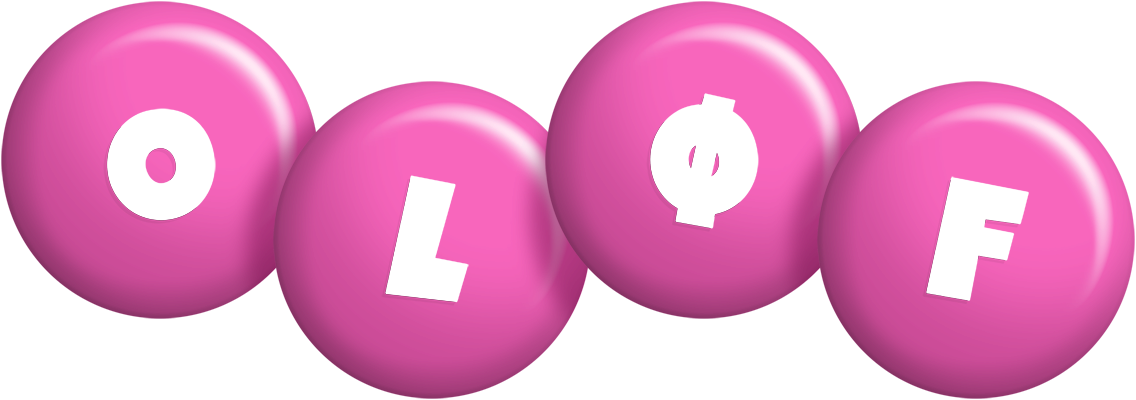 Oløf candy-pink logo