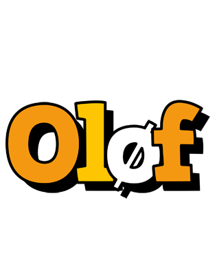 Oløf cartoon logo