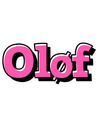 Oløf girlish logo