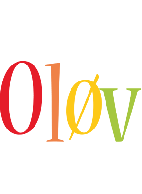 Oløv birthday logo