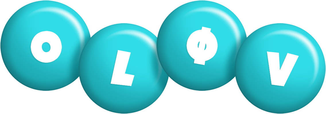Oløv candy-azur logo