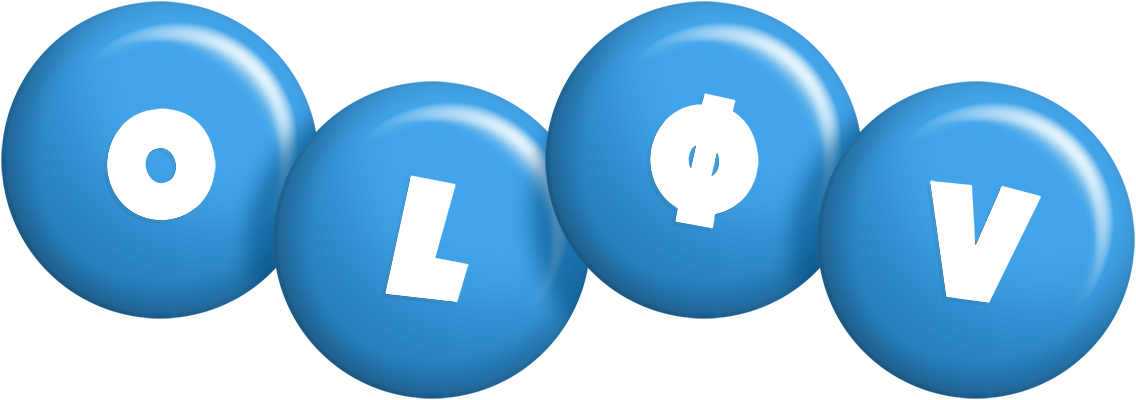 Oløv candy-blue logo