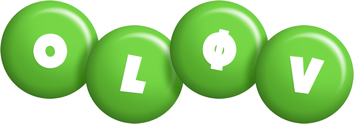 Oløv candy-green logo