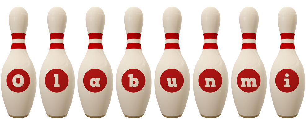 Olabunmi bowling-pin logo