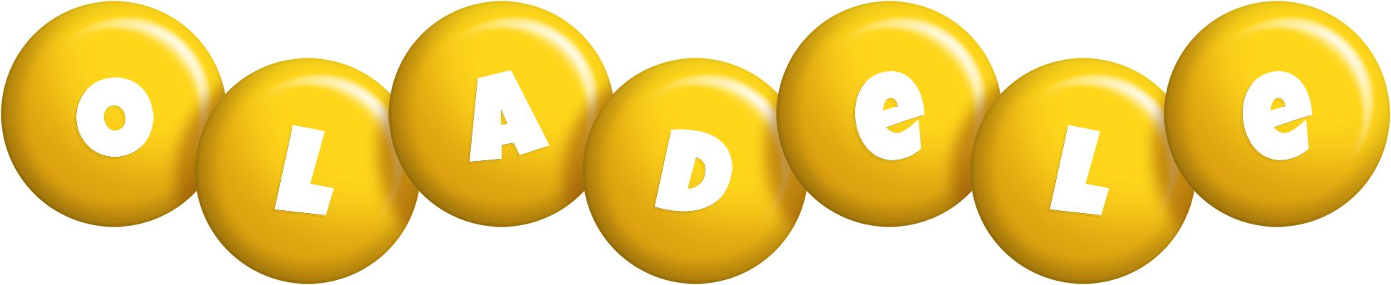 Oladele candy-yellow logo