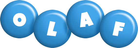 Olaf candy-blue logo