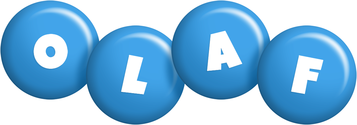 Olaf candy-blue logo