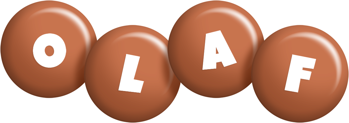 Olaf candy-brown logo