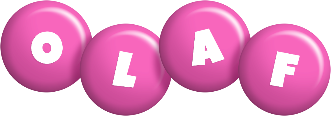 Olaf candy-pink logo