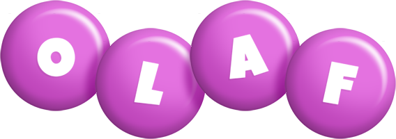Olaf candy-purple logo