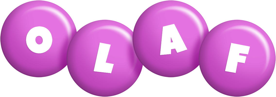 Olaf candy-purple logo